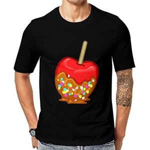Sweet Candy Cherry T-shirt voor heren met korte mouwen en ronde hals, casual T-shirt, tops, L