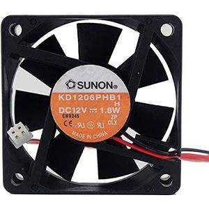 Original KD1206PHB1 chassis cooling fan,6015 12V 1.8W 2-wire server fan