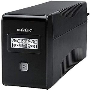 Phasak - PH 9465 - 650VA UPS - EU Plug - Microprocessorbesturing