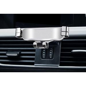 Houder voor autotelefoon, compatibel met Peugeot 207CC 2009 2010 2011 2012 2013 2014, auto-interieur,A-silver