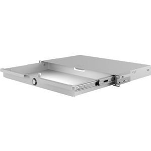 Stalflex | laderek 19 inch 1U 270 mm, metaal, grijs | rack-gemonteerde lade voor netwerkkast 19 inch
