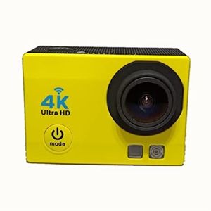 Actiecamera, Sportcamera 4K Draadloze WiFi Hd Buiten Waterdichte Smart Camera Mini Sports DV(Giallo)