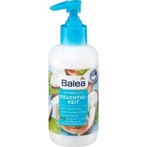 Balea Haarmelk, 200 ml, voor droog en beschadigd haar, anti-droogeffect, met kokosgeur, zonder siliconen, huidverdraagzaamheid, dermatologisch getest
