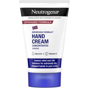 Neutrogena handcrème geparfumeerd, Noorse formule, voedende en beschermende vochtinbrengende crème voor droge en beschadigde handen, 1 x 50 ml