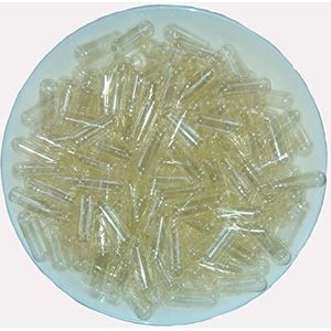 500 lege capsules ✔ gelatine ✔ maat 0 ✔ gemakkelijk in te slikken ✔ transparant ✔ zonder additieven ✔ inhoud 400-800 mg afhankelijk van de consistentie