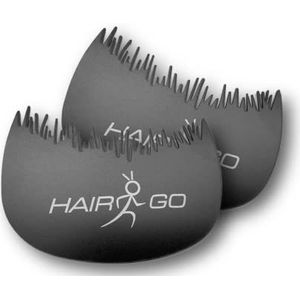 HAIR GO Haaraanzetkam, 2 stuks, voordeelverpakking, haarlijnoptimizer voor strooihaar en haarsthaar, voor een natuurlijke haaraanzet bij het gebruik van haarvezels, haaraanzet, optimalisator