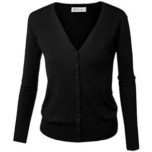 Dames Basic Spring Button Down Cardigan