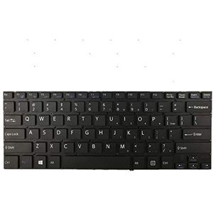 Laptop Toetsenbord Voor For SONY SVF14 SVF14221CLW SVF14321CLW SVF14322CXB SVF14322CXW SVF14323CLW SVF14325CLW SVF14325CXB SVF14325CXW SVF14325PLB SVF143290X Zwart Verenigde Staten Lay-out