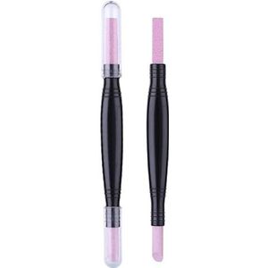 3Pcs Puimsteen Double-Headed Nail Slijpen Pennen Nail Buffer Dode Huid Verwijdering Cuticle Tool Manicure Pedicure
