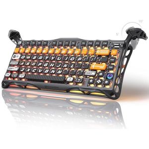 GravaStar Mercury K1 Pro Gaming-toetsenbord, draadloos, aluminiumlegering, 75% lay-out, aangepast mechanisch toetsenbord, duurzaam design met unieke esthetiek CyberFlare