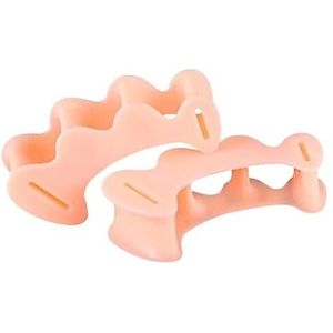 Zachte teenspreider Flexibele teenspreider Teennagelspreider Herbruikbare teenspreider Manicure teenspreider Teennagel Pedicure Tool Nagellak Teenspreider for Mannen En Vrouwen Herbruikbaar(Skin Color