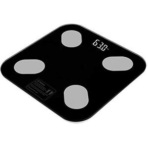 Fydun 180 kg lichaamsgewicht weegschaal, smart smart digitale LCD-vetweegschaal voor thuis, kantoor, yoga en gym