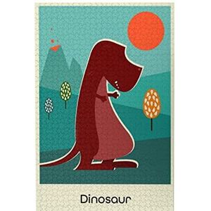 Dinosaurusvorming 500 stukjes puzzel ontspanning puzzel legspel premium plezier puzzel unieke houten puzzel