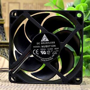 Delta Electronic NUB0712H DC12V 0.23A 70x70x25mm 3-wire projector cooling fan