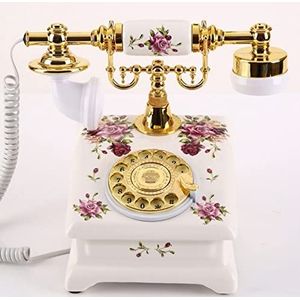 GPDNBIEU, Antieke Telefoon Roterende Retro Vaste Vintage Decoratieve Telefoons for Home Decor