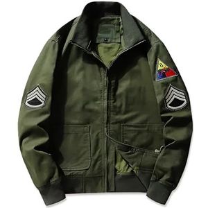 Militaire Air Force Flight Jacket voor heren, lente, herfst, veelkleurig, katoen, lichtgewicht jas, Groen, M