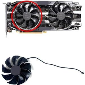 Koelventilator 87mm PLA09215S12H voor EVGA RTX 2060 2070 2080 2080Ti 2080S Super XC ULTRA grafische videokaartventilatoren(A)