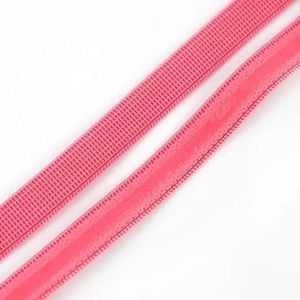 5/10/30M 10mm siliconen antislip elastische band transparant ondergoed riem kleden anti-slip stretch rubber naaien-RoseRed-10mm-30Meter