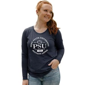 Blue 84 NCAA Officieel gelicentieerde tri-blend T-shirt met lange mouwen voor dames, teamkleur, XX-Large dames