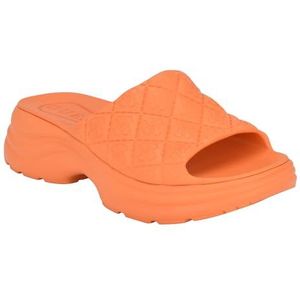 GUESS Fenixy sandaal voor dames, Oranje 800, 36.5 EU