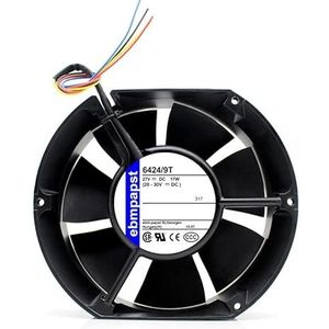 Papst axial fan 6424/9T DC27V 17W 4-wire cabinet chassis fan