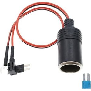 10 Stuks 32 V Zuiver Koper Auto Sigaret Lichte Oplader Kabel Socket Plug Adapter Kabel Zekering (Kleur: Micro2, Maat: 10A)