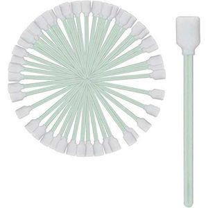 POFET 50 stks Antistatische Stofverwijderde Schuim Reiniging Lab Wattenstaafjes Sticks voor Oplosmiddel Formaat Printer Printkop/Schijf/Lens/Roland, Canon, Epson, HP, Mutoh, Mimaki, Inject/Thermische