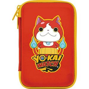 Hori 296057 Hard Pouch Yo-Kai Watch, Opberghoes, Rood (Nintendo 3Ds)