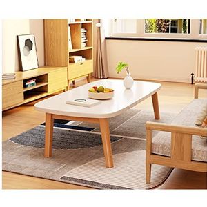 17,7 Inch Hoge Opvouwbare Tafel, Houten Tafel Met Dik Blad, Minimalistische Bijzettafel Voor Binnen En Buiten, Japanse Tatami-tafel, Kleine Salontafel, Theetafel (S : 80cm-B)