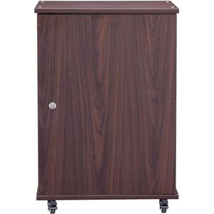 PP-Vic Media-Opslagkast, Dvd-Speler, Mobiele Stereostandaard, Kast Voor Het Opbergen Van Entertainment-Stereocomponenten, AV-Kast, Audiorek, Kabelbeheer, Tv-Kast Voor De Woonkamer,Bruin