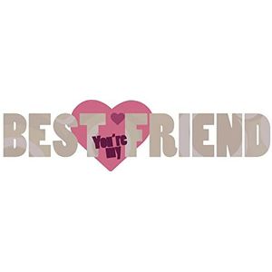1art1 Vriendschap You're My Best Friend Poster-Sticker Wall-Tattoo 60x15 cm