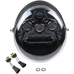Motorfiets koplamp LED Koplamp 60W Hoog/dimlicht Motorfietslicht Voor V Rod VRSCF VRSC Voor VRSCR 2002-2013 2014 2015 2016 2017 Koplampassemblage & -onderdelen(Zwart)