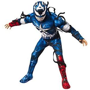 Rubie's Jongens Marvel Spider-Man Maximum Venom Deluxe Venomized Captain America Kostuum, Medium Blauw