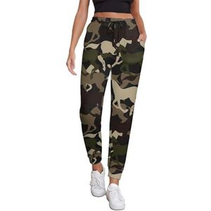 Mooie Camouflage Paard Vrouwen Joggingbroek Running Joggers Broek Casual Broek Elastische Taille Lange Met Zakken