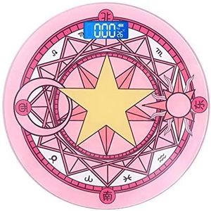JINGYAN Digitale Personenweegschaal Cute Pink Magic Array Bathroom Scale LCD Display Electronic Digital Body Weighing Smart Fat Balance Floor