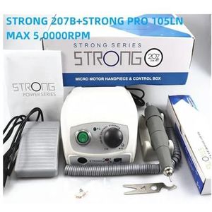 50000 Rpm 207B 210 Elektrische Nagelboor 65W Freesmachine for Manicure Pedicure Nail Boor Apparaat Machine(DEEP BLUE)