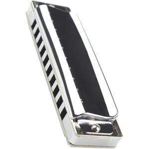 Diatonische Mondharmonica 10-gaats Harp Messing Rieten Mondharmonica Sleutel C Muziekinstrumenten Professioneel professionele harmonica (Color : C)