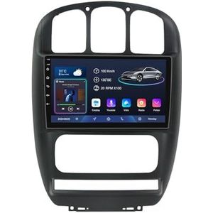 Android 14 10 Inch Touchscreen Autoradio 2 Din voor Dodge Caravan 2000-2007 met CarPlay & Android Auto Stuurbediening GPS Navigatie AHD Backup Camera Bluetooth (YS40 (6+128G))