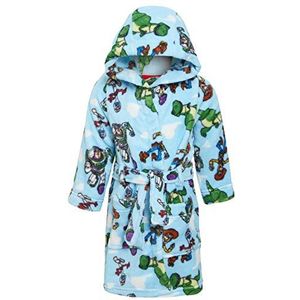 Disney Toy Story 4 Badjas met capuchon voor jongens en meisjes, fleece ochtendjas voor kinderen, buzz houtachtige vorkachtige badjas Housecoat, Blauw, 3 jaar