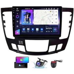 Android 13 Autoradio 9 Duim Touch Display Voor Hyundai Sonata NF 2008-2010 Met Carplay Android Auto/GPS/4G WiFi/FM RDS DAB+/Buletooth 5.0/Bediening op het stuur + Camera en DVR(B,NF-5)