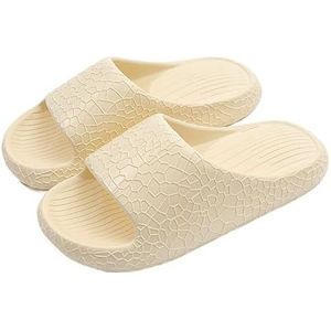 Non-slip Bathroom Slippers,Soft Slippers,Indoor and Outdoor Platform Pool Slippers Shower Slippers (Color : Yellow, Size : 38-39)