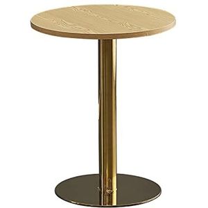 Prachtige salontafel van 75 cm hoog, eenvoudige gouden ronde tafel voor zaken, kleine tafel voor ontvangst en onderhandeling, vrijetijdstafel voor koffiewinkel/melktheewinkel (kleur: C, maat: 60 cm)