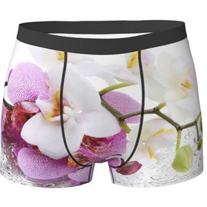 EdWal Sportondergoed voor heren, roze en bloemenprint, ondergoed voor heren, boxerslip, zacht ondergoed, Zwart, XXL