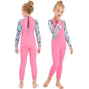 NATYFLY Neopreenpak kinderen 2,5 mm neopreen thermisch badpak jongens meisjes lange / korte mouwen duikpak rug ritssluiting eendelige badkleding
