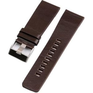 Hoge kwaliteit echt kalf verbergen lederen horlogebanden passen for dieselhorloge band heren polshorloge bands 2 6 mm 27mm 28mm 30mm 32mm 34mm (Color : Brown, Size : 27MM)