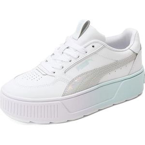 PUMA Karmen Rebelle Kinderschoenen, uniseks, Puma wit/lichtblauw, lavendel, 24.5 cm