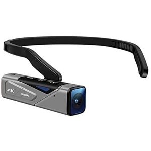 Digitale camera, Vlog-camera for video's 4K Mini Head draagbare camcorder met afstandsbediening Geheugen SD-kaart 64 GB Voor het opnemen van Blogger-video's