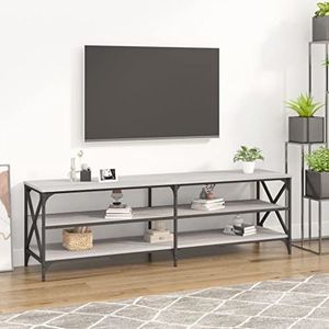 AJJHUUKI Entertainment Centra & TV Stands Tv-meubel Grijs Sonoma 160x40x50 cm Engineered Houten Meubels