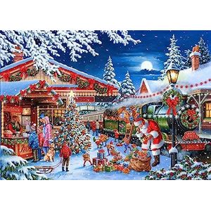The House of Puzzles - Legpuzzel van 500 stukjes - 2023 Kerst Collectors Edition No.18 - Santa's Express - ""NEW JULI 2023