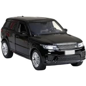 Mini Legering Klassieke Auto Voor Land Ra&nge Ro&ver SUV 1:32 Diecast automodel Trek metalen speelgoedvoertuigen Legering speelgoedauto cadeau (Color : Black)
